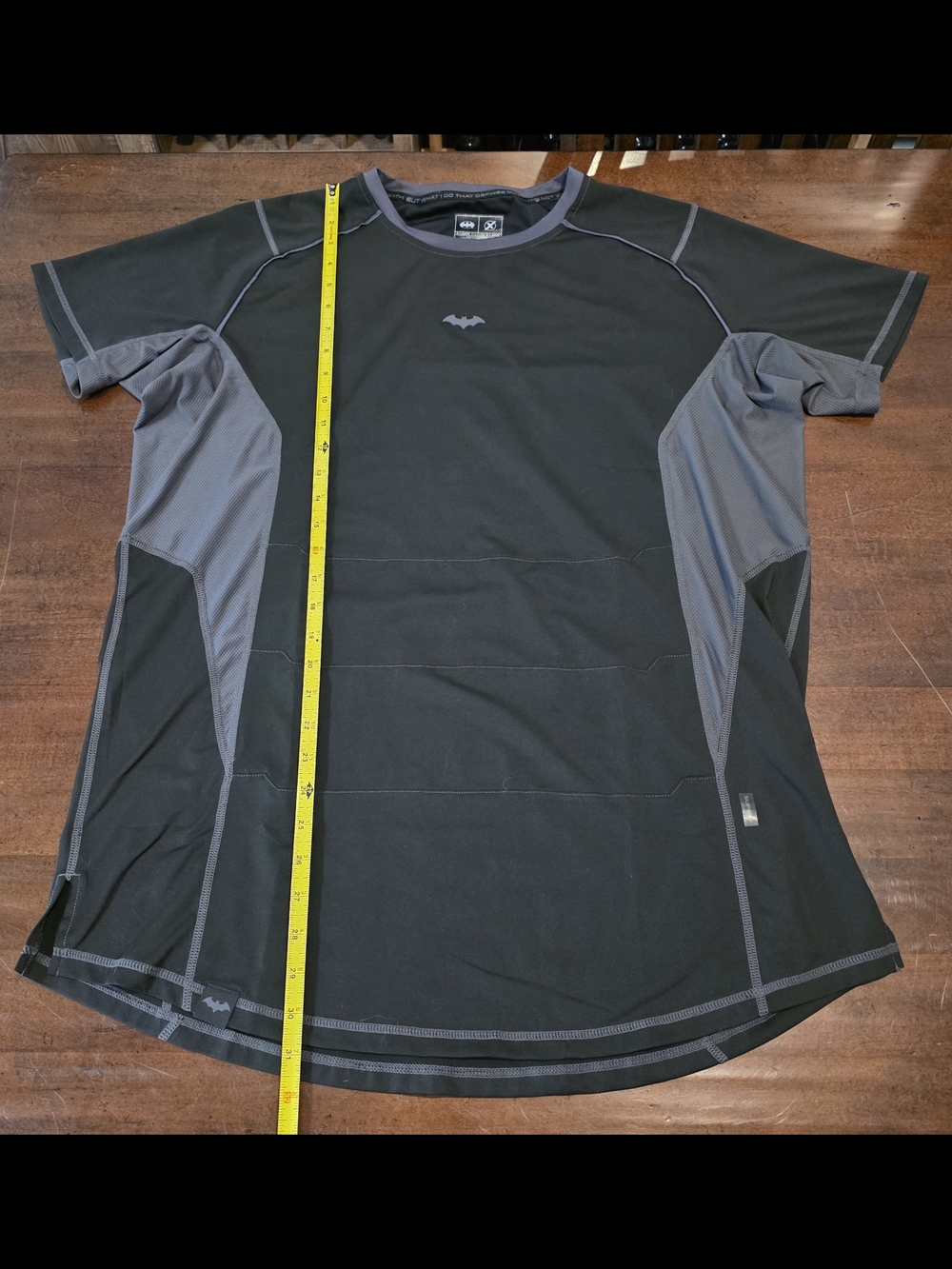 Batman Black and Gray Short Sleeve Athletic Tee - Picture 2 of 4